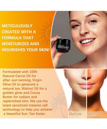 50g Tanning Accelerator Cream for Long-Lasting Rapid Tan | Effective in Sun-Beds & Outdoors | Natural Ingredients | 50g (Pack of 1) - Buy Online on GoSupps.com