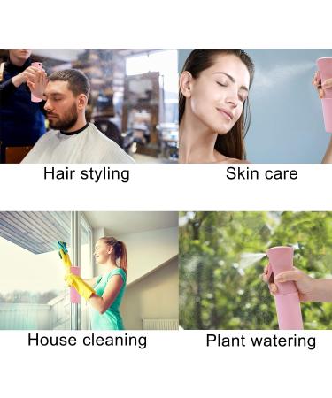 Continuous Spray Bottle 6.8oz/200ml Pink - Refillable Ultra Fine Misting Sprayer for Hairstyling, Cleaning, Salons & More - Buy Online on GoSupps.com