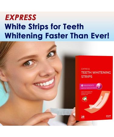 Teeth Whitening Strips Kit (28Pcs) - Sensitive Teeth Whitening Treatment - Buy Online on GoSupps.com