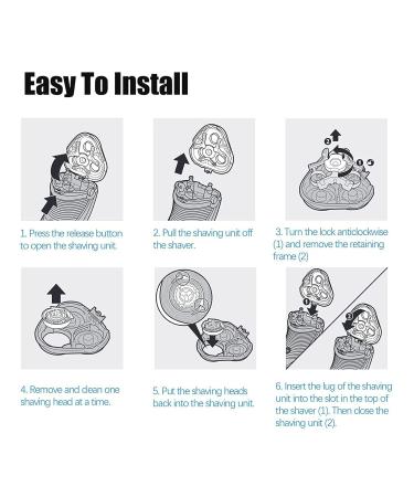 SH30 Replacement Heads for Philips Norelco Shaver Series 1000 2000 3000 - Durable ComfortCut Blades 3 Pack - Buy Online on GoSupps.com