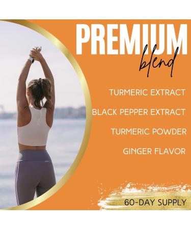 Lumen Naturals Turmeric Gummies for Women - Black Pepper Extract Turmeric Powder - Ginger Flavor - 120 Count - 60 Servings 120 Count (Pack of 1) - Buy Online on GoSupps.com