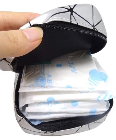 Honbay Large Capacity Sanitary Napkin Bag Tampons Pouch - Silver - Buy Online on GoSupps.com