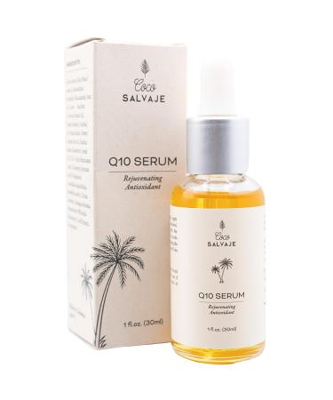 Skin Care Coenzyme Q10 Serum 1fl.oz. (30ml) - Rejuvenating Antioxidant - Replenishes Hydration on Skin - Improves Fine Wrinkles - Improves Skin Tone - 50% of Profits Donated to Charity