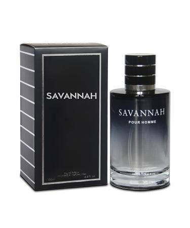 Men's Cologne SAVANNAH Bold Scent Eau de Toilette 3.4 Fl Oz Perfume for Men Every Day Used SAVANNAH. 3.4 Fl Oz (Pack of 1)