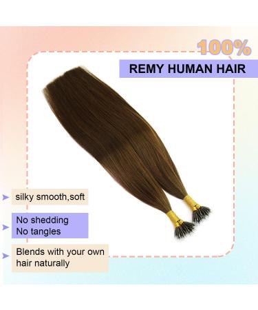 KOCONI 22 Inch #4 Chocolate Brown Nano Rings Human Hair Extensions - 50g Double Drawn Nano Tip Beads, Real Hair, 1g/Strand - Shop Now! - Buy Online on GoSupps.com