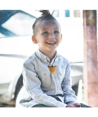 3-Piece Silicone Chewing Necklace Set for Kids - Safe & Sensory Bite Rings | Pearl White Black Khaki - Buy Online on GoSupps.com