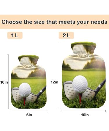NAANLE GOLF SPORT 1L Transparent Hot Water Bottle - Ideal for Pain Relief Bed Warmer & Cold Therapy - Buy Online on GoSupps.com
