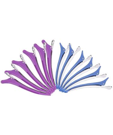 12 Non-Slip Hair Clamps for Hairdressers - Plastic Hair Clips & Accessories for Girls | Essential Hair Fixing Tools - Buy Online on GoSupps.com