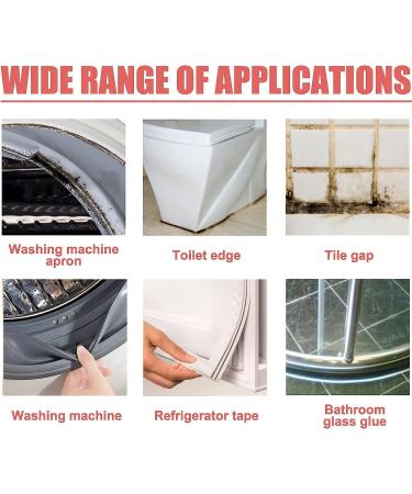 Mold Remover Gel Mold and Mildew Remover Bathroom Cleaner Silicone & Tile Stain Cleaner Gel Deep Clean Household Kitchen (2 Pcs) - Buy Online on GoSupps.com