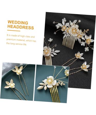 minkissy 6 Sets Hair Accessories Wedding Hair Pin Bridal Hair Comb Bride Hair Decor Rhinestone Wedding Hair Wedding Bride Hair Decorations Zinc Alloy Bridesmaid Wedding Dress Romantic - Buy Online on GoSupps.com