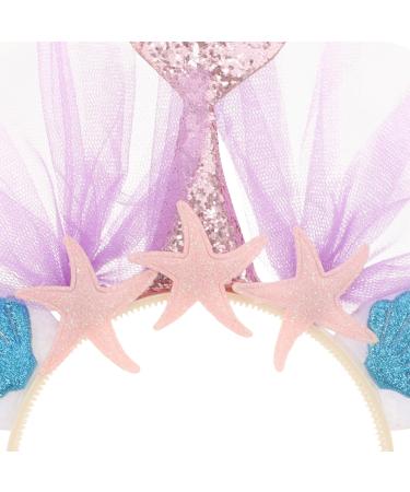 Uonlytech Womens Hair Accessories Mermaid Tail Headband Tulle Hairbands Glitter Mermaid Hair Bands with Mermaid Hair Accessories for Girls Children Birthday Party Womens Headbands - Buy Online on GoSupps.com