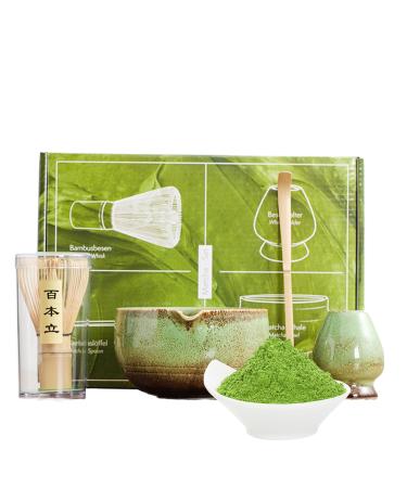 Kit de | Kit traditionnel de c r monie du th lot de 4 ustensiles de cuisine pour femme fille anniversaire ami cuisine No l maison Vert