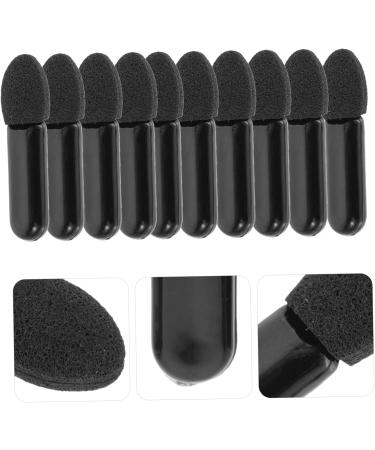 Outanaya 100pcs Mini Eyeshadow Swab Lipstick Brush Applicator Eyelash Spoolie Lip Balm Brush Plastic Black - Buy Online on GoSupps.com