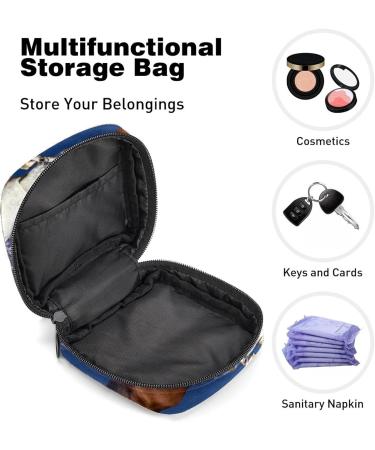 Anna Cowper Horse Pattern Sanitary Napkin Storage Bag - Multi-colored | Portable Period Bag for Women & Teens - Buy Online on GoSupps.com