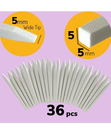 36pcs Nail File Pumice Stone Sticks Cuticle Pusher Kit for Manicure Pedicure - Buy Online on GoSupps.com