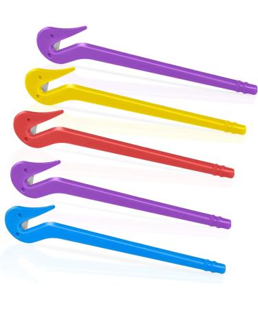 5 Pcs Elastic Hair Bands Remover Cutter Pony Picks for Cutting Pony Rubber Hair Ties No Pains No Harm Premium Ponytail Remover Tools (2Purple Blue Red Yellow) - Buy Online on GoSupps.com