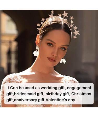 Rhinestone Star Headband Shiny Rose Gold Headpiece Elegant Star Crown & Halo Crown for Bridal & Party Hairdos Women & Girls Hair Accessories(Rose Gold). - Buy Online on GoSupps.com