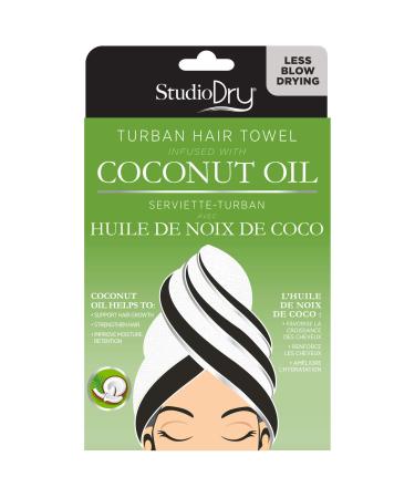 Danielle Creations Coconut Oil Infused Turban Hair Towel