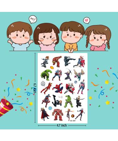 160 PCS Temporary Tattoos for Kids Party Favors - Video Game Anime Cartoon Themed Stickers - Birthday Supplies & Gifts for Boys Girls - Buy Online on GoSupps.com