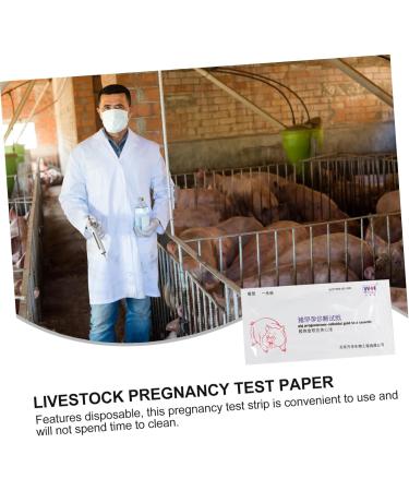 MAGICLULU 6 Pcs Pregnant Tester Livestock Testing Paper Farm Animal Test Paper Animal Pregnancy Test Tools Sow Early Pregnant Detection Paper Pregnancy Test Paper The Cow Plastic White Whitex3pcs 1 count (Pack of 1) - Buy Online on GoSupps.com