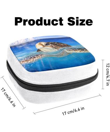 Sea Turtle Sanitary Napkin Storage Bag - Color 5127 | Period & Tampon Makeup Pouch - Buy Online on GoSupps.com
