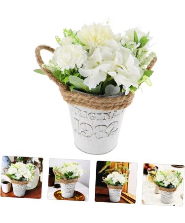 Zerodeko Potted Hydrangea Blue Faux Flowers Ceramic Decor Green Home Decor Spring Decorations for Home Fake Flower Adornment Outdoor Decoration Faux Hydrangea White Props Plastic Artificial White 17x17x19cm - Buy Online on GoSupps.com
