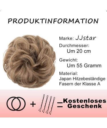 JJStar Large Bun Hair Tool with Rubber Band - Perfect for Messy Buns & Ponytails - Hair Extensions for Women & Girls (Brown/Blonde Mix) - Buy Online on GoSupps.com