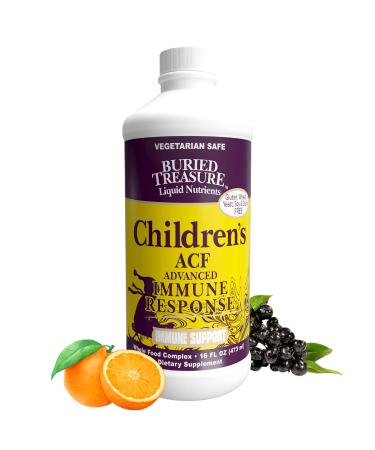 Childrens ACF Rapid Immune Recovery, Immune Booster & Support for Kids, Herbal Blend with Vitamin C Elderberry Enchinacea, 16oz