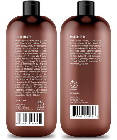 Botanic Hearth Shampoo Conditioner Set for Men & Women 16 fl oz X 2 - Buy Online on GoSupps.com