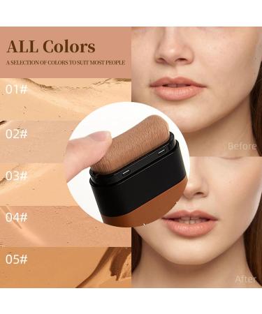 Moisturizing Light Foundation Stick with Brush Korean Flawless Eraser Foundation Stick Light and Comfortable Concealer Multi-purpose Foundation Stick with Light Makeup - Buy Online on GoSupps.com