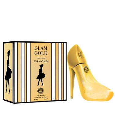 Hybrid & Company Women Glam Girl Gold Eau De Parfum Natural Spray Vaporisateur 3.4 Fl Oz GLAM GIRL GOLD 3.4 Fl Oz (Pack of 1)