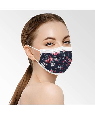 Lulupi 10-Piece Floral Face Masks for Women | Breathable Elegant Mouth and Nose Protection | International Shipping - Buy Online on GoSupps.com