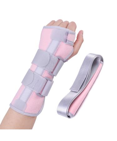 Carpal Tunnel Wrist Brace Night Support for Left Hand Adjustable Hand Brace with Replaceable Splints and Sling Carpal Tunnel Pain Relief Remedies for Tendonitis Arthritis Injuries (Women