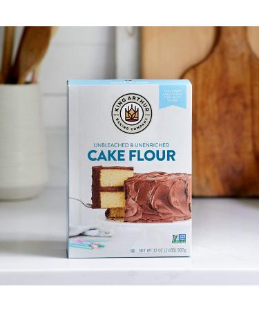 King Arthur Unbleached Cake Flour - 2 Pounds | Non-GMO & Preservative-Free - Buy Online on GoSupps.com