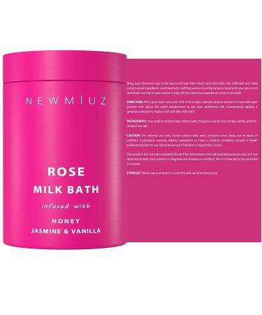 Calming Rose Coconut Milk Bath Soak | Moisturizing Spa Salt Powder for Stress Relief | Perfect Gifts for Women - Birthday & Christmas - Buy Online on GoSupps.com