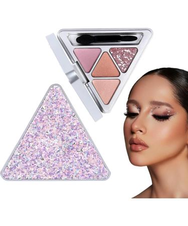 4 Color Eyeshadow Palette - 4 Colors Glitter Makeup Palette - Professional Highly Pigmented Waterproof Glitter Makeup Palette Eye Shadow For Teens Beginners Travel Makeup Kagrote F404#sakura Honey Tea - Buy Online on GoSupps.com