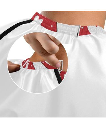 Waterproof Barber Cape - Gnome Pattern & Cheetah Haircut Bib for Men | Unisex Hair Cutting Cape - Buy Online on GoSupps.com