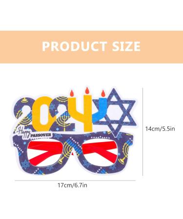 Exceart 2st Chanukka Photo Props - Funny Chanukka Glasses & Party Decorations for Memorable Celebrations - Buy Online on GoSupps.com