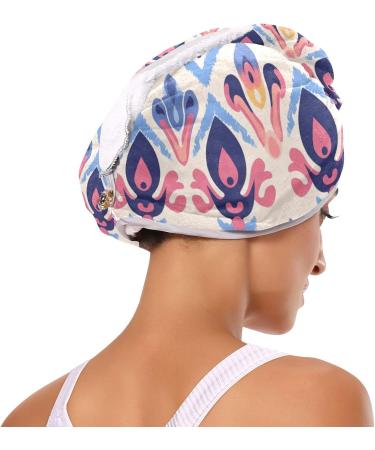Ethnic Symbol Hair Towel 2 Pack | Super Absorbent Quick Dry Hair Turbans for Women & Girls - Buy Online on GoSupps.com