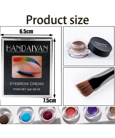 HISUNBEN Eyebrow pomade waterproof eyebrow gel eyebrow pomade with brush durable for dense and naturallooking eyebrows white - Buy Online on GoSupps.com