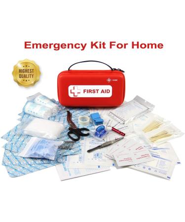 SHBC Small Travel First Aid Kit (152 Pieces) - Compact Mini Waterproof Bag for Home, Travel, Office & Outdoor Emergencies - Buy Online on GoSupps.com
