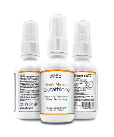 Mimi's Miracle Glutathione Spray Sublingual Antioxidant Reduced Glutathione Supplement with Ascorbic Acid Blueberry & Pomegranate Extracts Spray Dosage for Adults & Kids 4 Ounces 4 Fl Oz (Pack of 1)