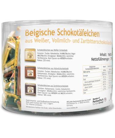 Hellma Belgian Chocolate Bars Chocolate Bars Chocolate Chunks 165 - Buy Online on GoSupps.com