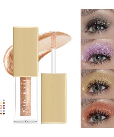 1PC Liquid Glitter Eyeshadow Pigmented Long Lasting Quick Drying Easy to Apply for Party Eye Makeup Eyeshadow 2 - Buy Online on GoSupps.com