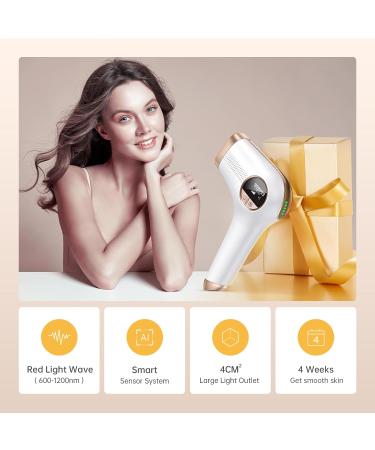 600NM IPL Hair Removal Device - 17.8J Home Epilator for Men & Women | 5 Energy Levels 99900 Flashes - Buy Online on GoSupps.com