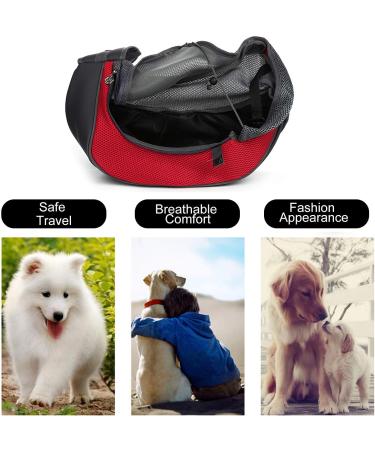 Hands-Free Small Dog Carrier - Travel Pet Bag for Cats & Rabbits Under 2.5kg | Comfortable Cross-Body Carrier for Subway & Outdoors - Buy Online on GoSupps.com