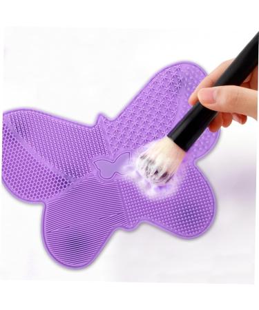 MAGICLULU Silicone Scrub Pad - Makeup Brush Cleaner Tool | Beauty Applicator & Scrubber | Purple Cosmetic Brush Cleaning Instrument - Buy Online on GoSupps.com