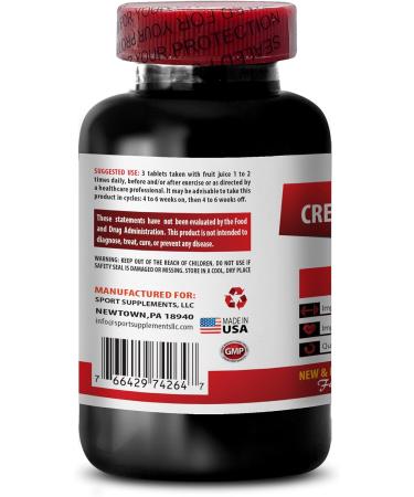 Buy Creatine Alpha-Ketoglutarate - Tri Phase Muscle Growth & Recovery - Unflavored Creatine Monohydrate Pills - 2 Bottles of 180 Tablets for Optimal Performance - Buy Online on GoSupps.com