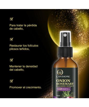 Onion Hair Strengthening Oil Spray - Onion Oil for Hair Growth Moisturizes Scalp & Hair | Nourishing & Volumizing | Eliminates Split Ends Hair Regrowth for Stronger For All Hair Types - Buy Online on GoSupps.com