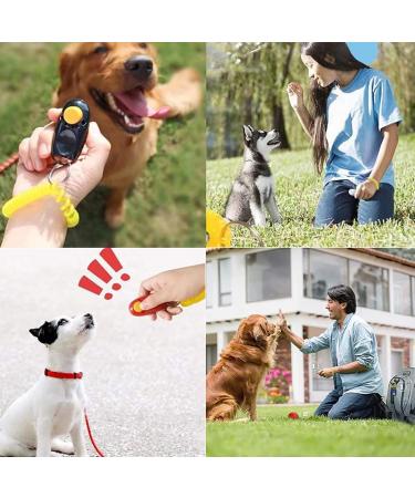 IRYNA 5 Pack Clickers for Dog Training Practical Dog Clicker Training Pet Training Clickers Tool Colorful Dog Clickers Button Training Clickers Dog Whistles with Comfortable Wrist Strap - Buy Online on GoSupps.com